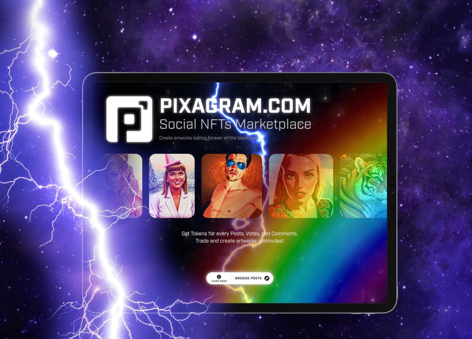 Pixagram: besplatno otvaranje računa za 250 novih korisnika dnevno do 2026. godine